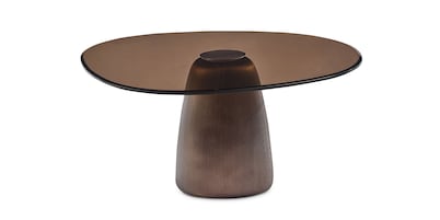 Pantheon Large Glass Top Coffee Table