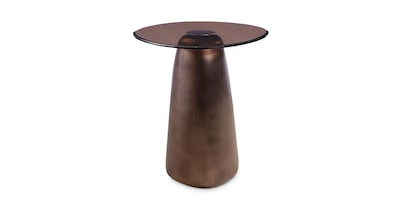 Pantheon Glass Top End Table