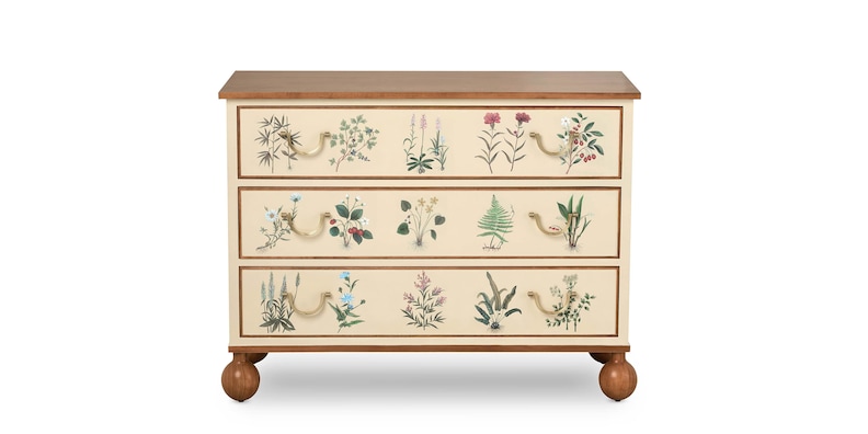 Cita 3 Drawer Hand-Painted Accent Chest image number 1