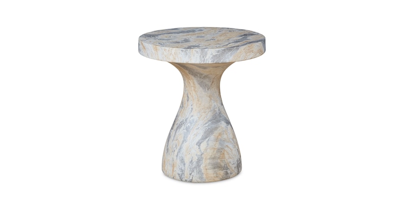 Castelli Marble Onyx Indoor + Outdoor Round Side Table image number 0