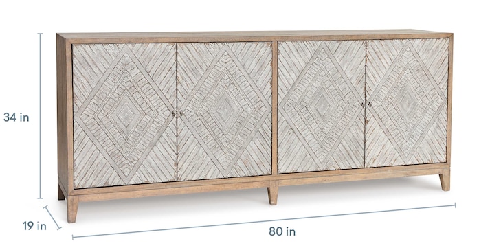 Telluride 4 Door Credenza image number 3