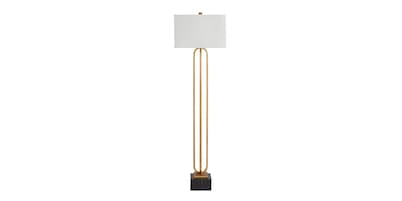 Charlotte Antique Gold Leaf Floor Lamp