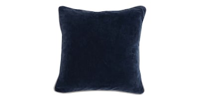 Heirloom Velvet Navy 18" x 18" Square Pillow Cover + Insert