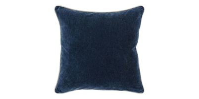 Heirloom Velvet Navy 22" x 22" Square Pillow Cover + Insert