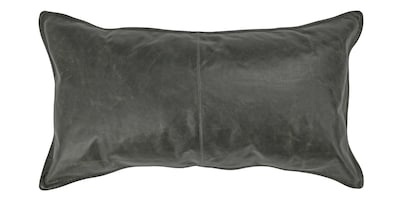Dupont Leather Acre Forest Green Lumbar Pillow Cover