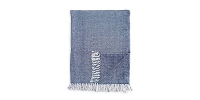 Phoebe Navy Throw