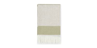 Talara Natural + Green Throw