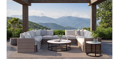 Glavin Outdoor Round End Table