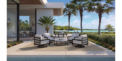 Glavin Outdoor Round Cocktail Table&nbsp;