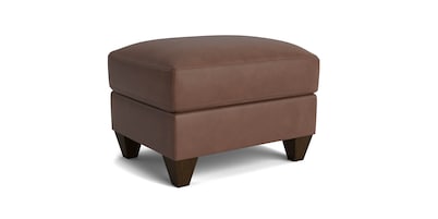 True Custom&reg; Leather Ottoman