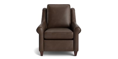 Magnificent Motion Leather Roll Arm Power Wall Recliner