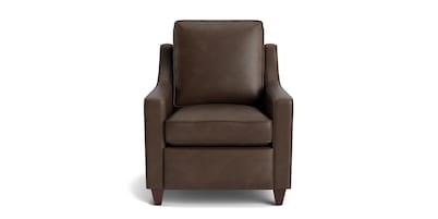 Magnificent Motion Leather Slope Arm Power Wall Recliner