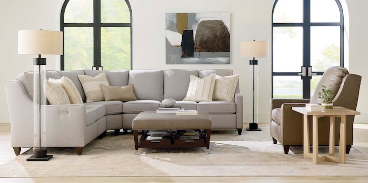 Reclining Fabric L Sectional image number 3