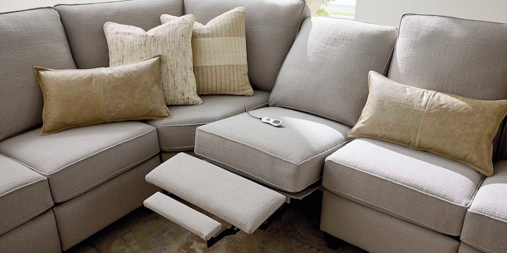 Reclining Fabric L Sectional image number 5