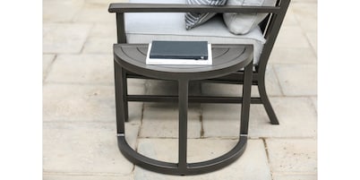 Contempo Outdoor Crescent End Table