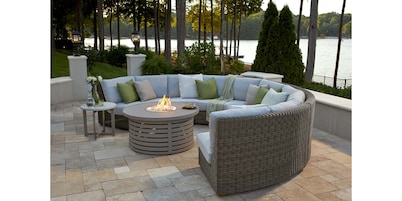Oasis Curved Outdoor Wicker Sectional