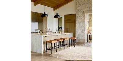 Vail Leather Saddle Counter Stool