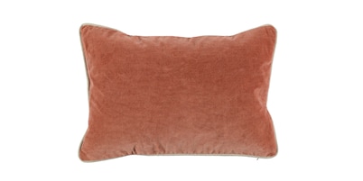 Heirloom Velvet Terra Cotta Lumbar Pillow Cover